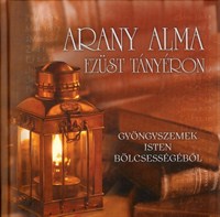 Arany alma ezüst tányéron