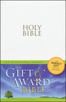 Angol Biblia New International Version Gift and Award - White