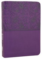 Angol Biblia New King James Version Large Print Compact Reference Bible Purple LeatherTouch (Imitation Leather)