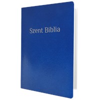 Biblia Károli fordítás, piros betűs, közepes, kék (Papír)