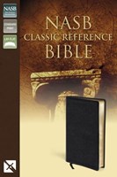 Angol Biblia New American Standard Giant Print Reference Bible, Personal Size, Imitation Leather, Black, Indexed (Bonded Leather)
