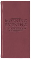 Morning and Evening - Matt Burgundy (Imitation Leather)