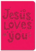Exkluzív műbőr angol napló Jesus Loves You (Lux Leather)