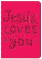 Exkluzív műbőr angol napló Jesus Loves You (Lux Leather)