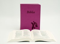 Biblia revideált Károli középméretű, lila (Műbőr)