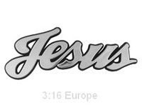Autóembléma Jesus ezüst