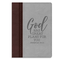 Exkluzív műbőr angol napló God Has Great Plans for You