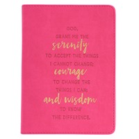 Exkluzív műbőr angol napló Serenity Prayer (Lux Leather)