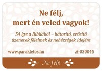 Ne félj, mert én veled vagyok! - igekártyacsomag (Csomag)