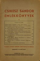 Csikesz Sándor emlékkönyvek 4. (Papír) [Antikvár könyv]