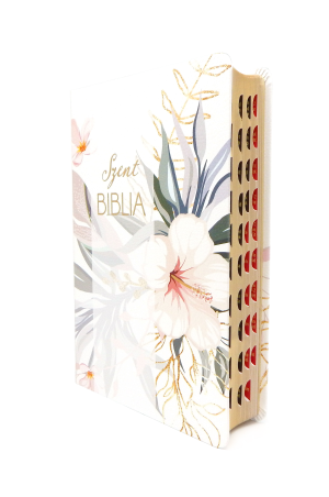 Biblia Károli közepes virágos regiszteres