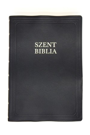 Biblia Károli nagy exkluzív bőrkötés fekete