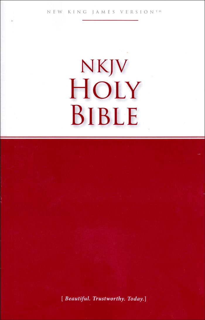Angol Biblia New King James Version Outreach Bible Red