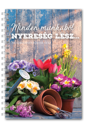 Spirálos jegyzetfüzet, kertész