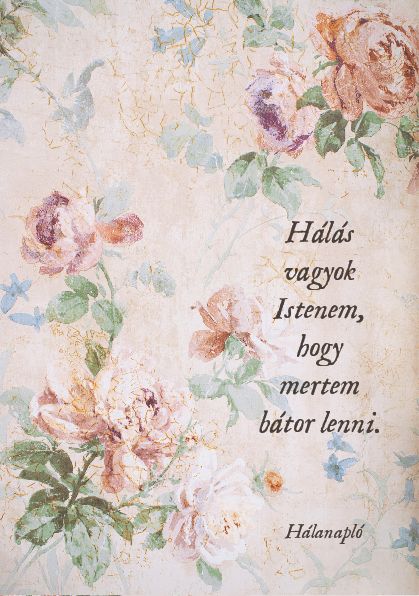 Hálanapló, Mertem bátor lenni (vintage rózsák)