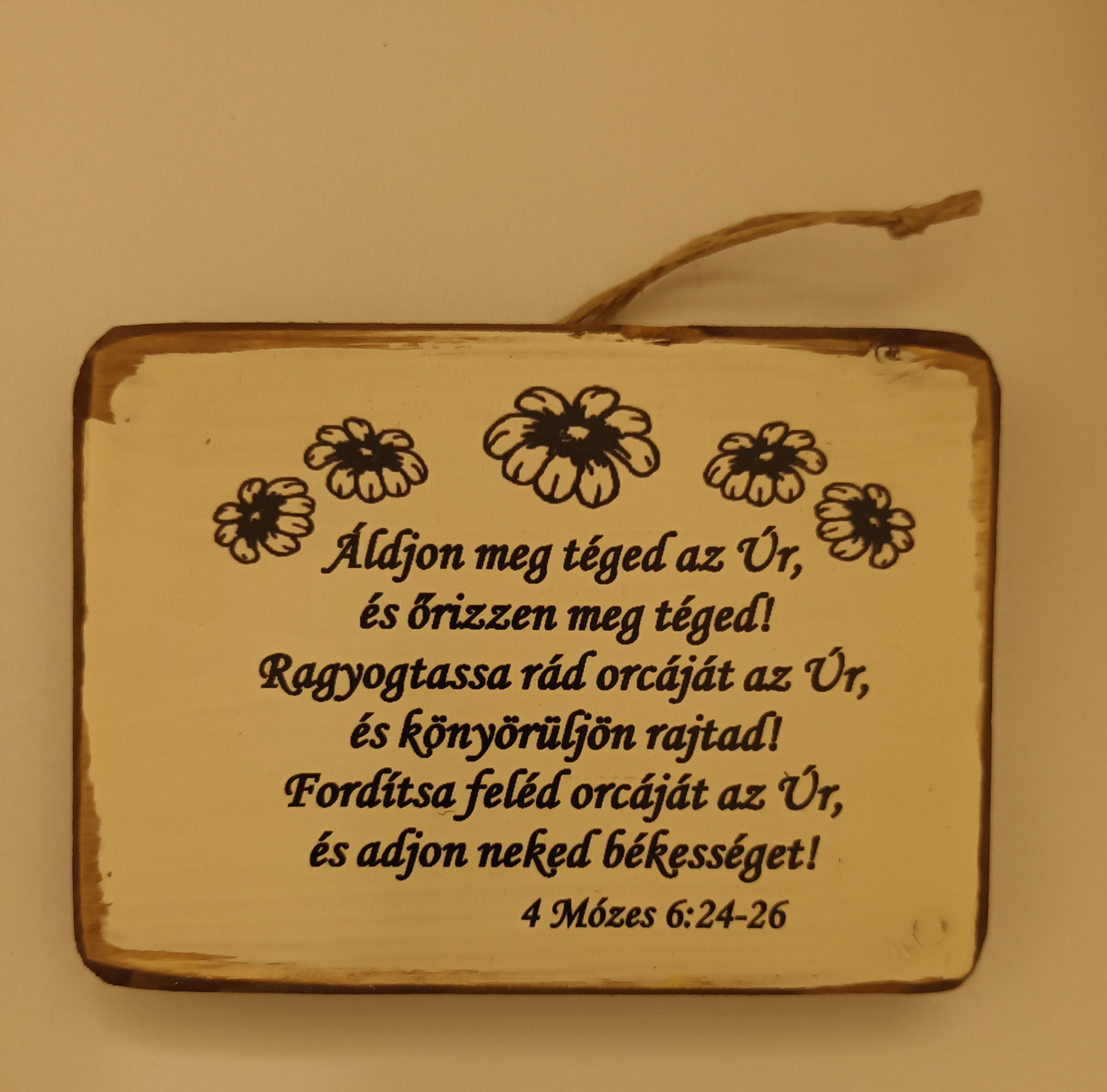 Falitábla Ároni áldás