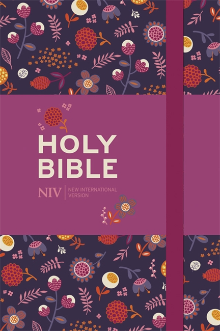 Angol Biblia NIV Pocket Floral Notebook Bible