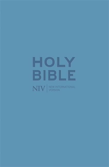 Angol Biblia NIV Pocket Cyan Soft-Tone Bible With Zip