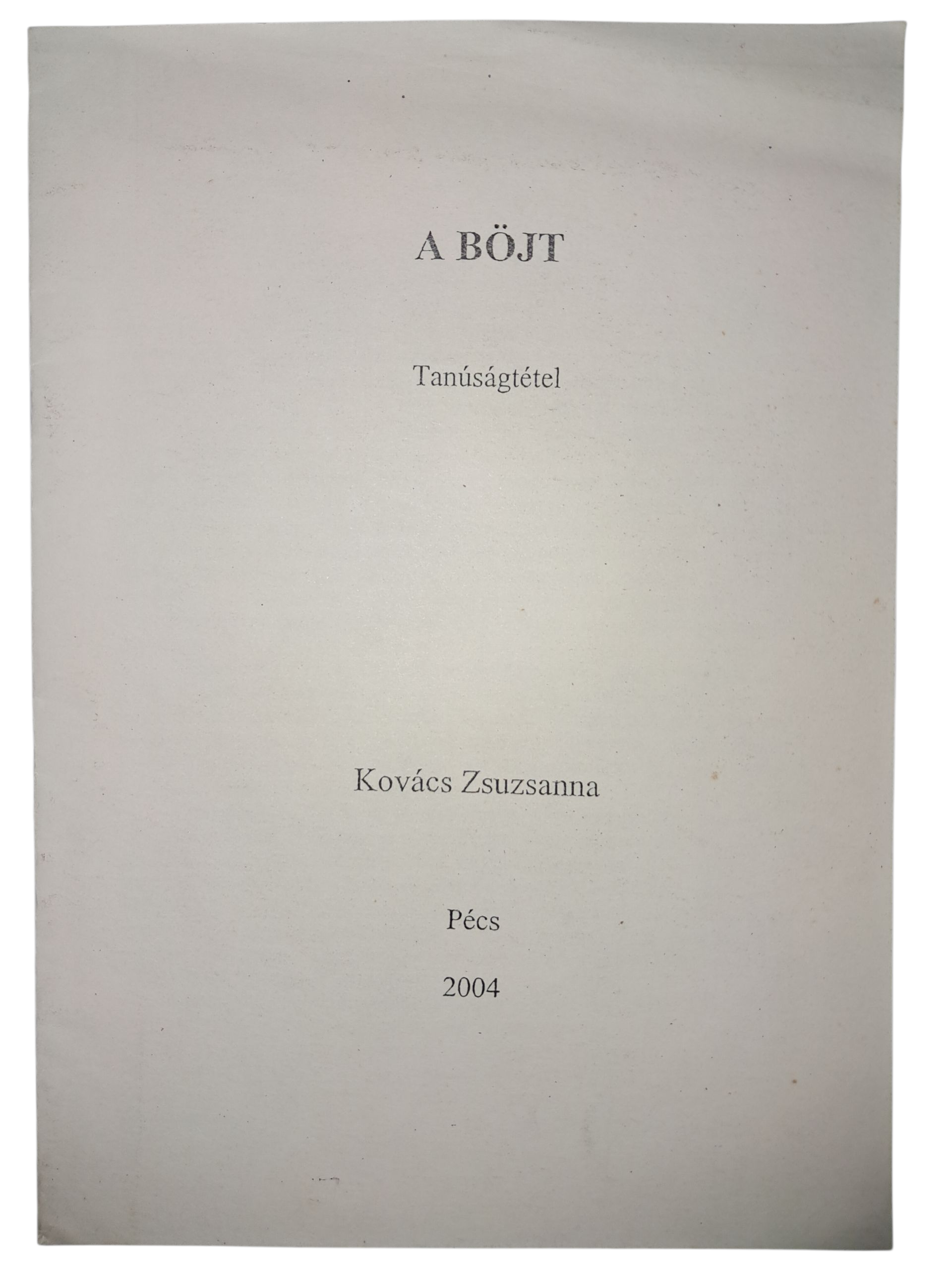 A böjt