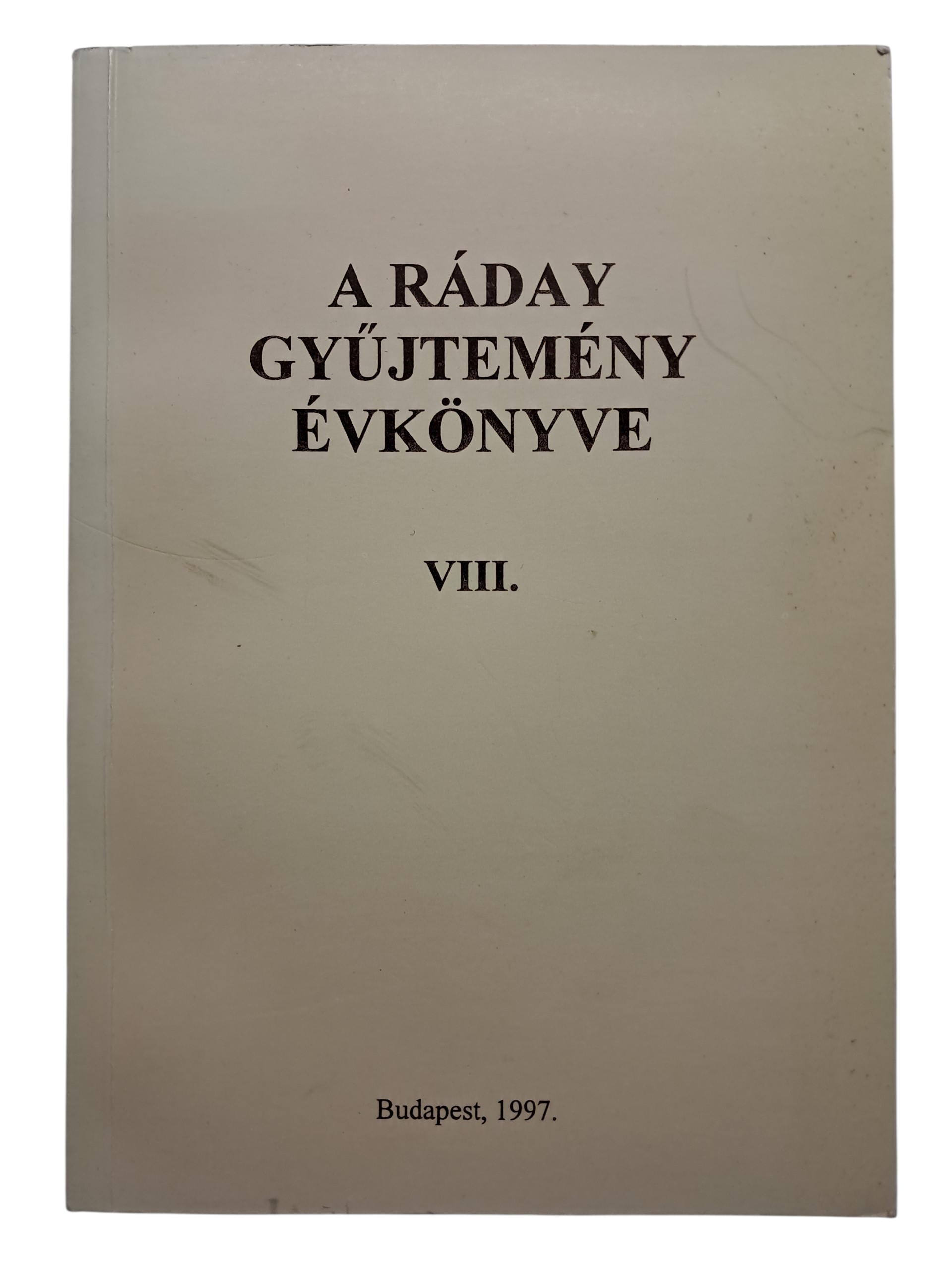 A Ráday gyűjtemény évkönyve