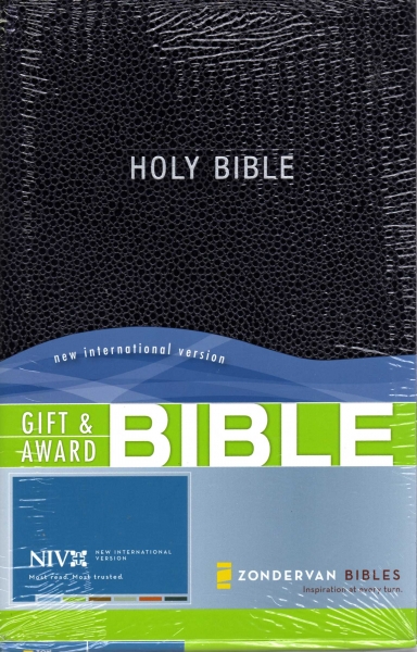 Angol Biblia New International Version Gift and Award - Black