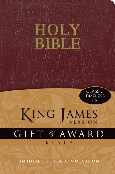 Angol Biblia King James Version Gift and Award Bible - Burgundy