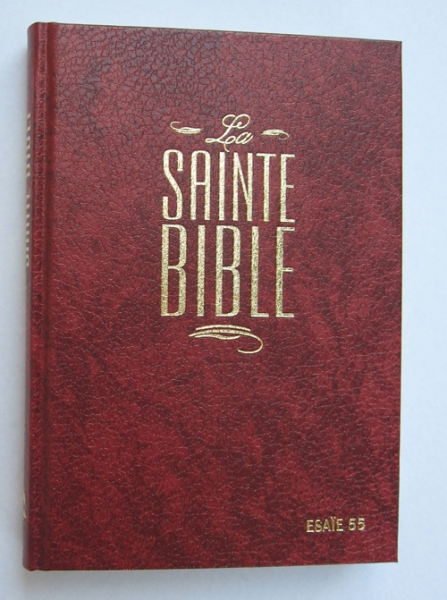 Francia Biblia Segond, bordó, keménytáblás