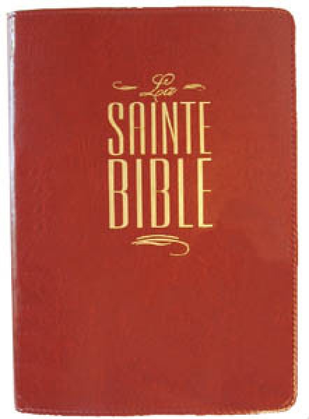 Francia Biblia Segond, bordó, puhatáblás