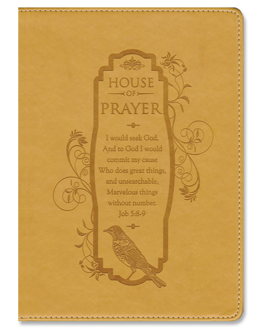 Exkluzív műbőr angol napló House of Prayer
