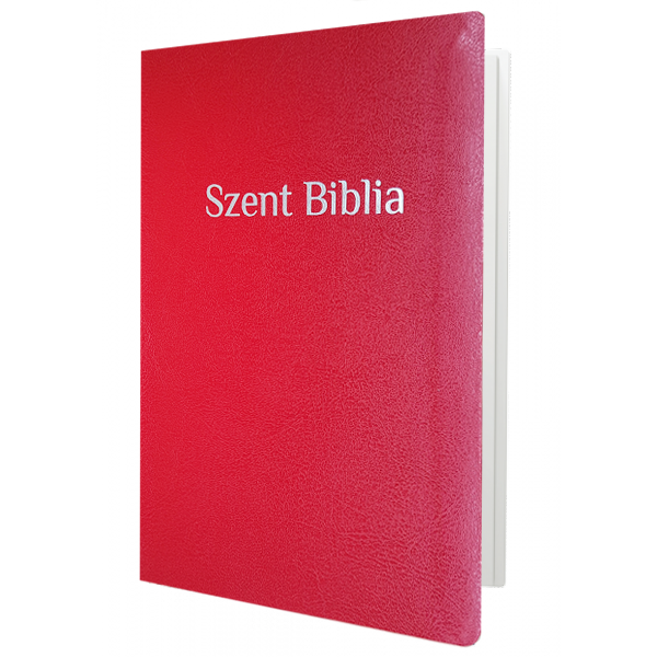 Biblia Károli fordítás, piros betűs, közepes, piros