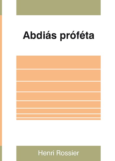 Abdiás próféta