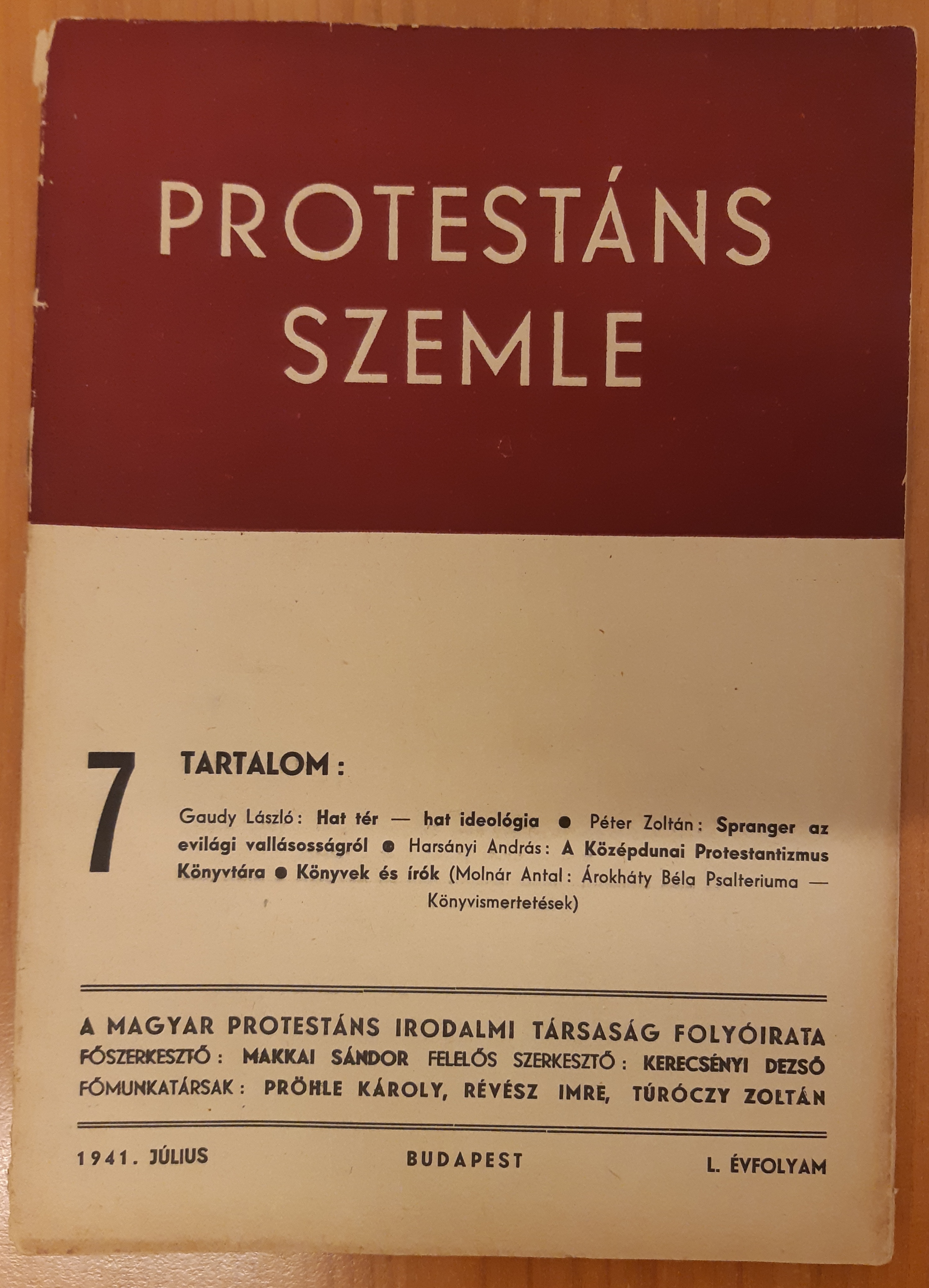 Protestáns szemle 7