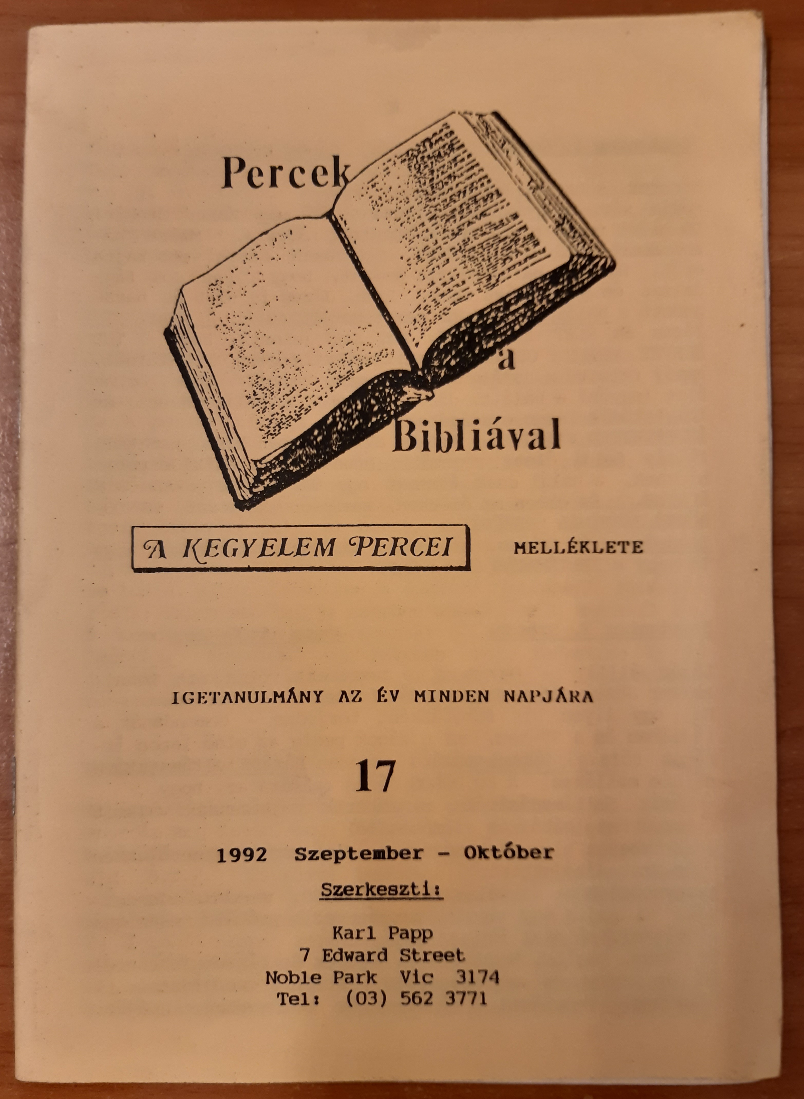 Percek a Bibliával