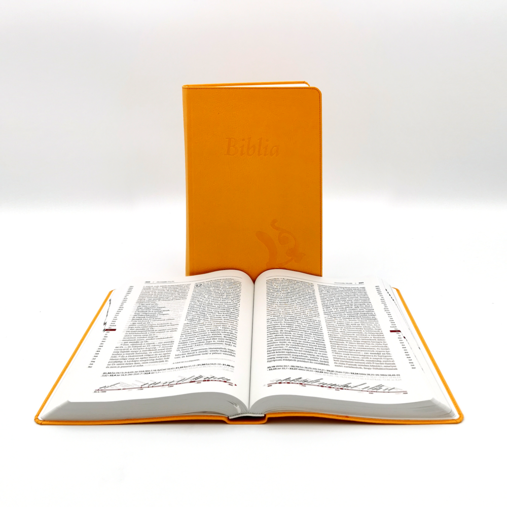 Biblia revideált Károli nagyméretű, sárga