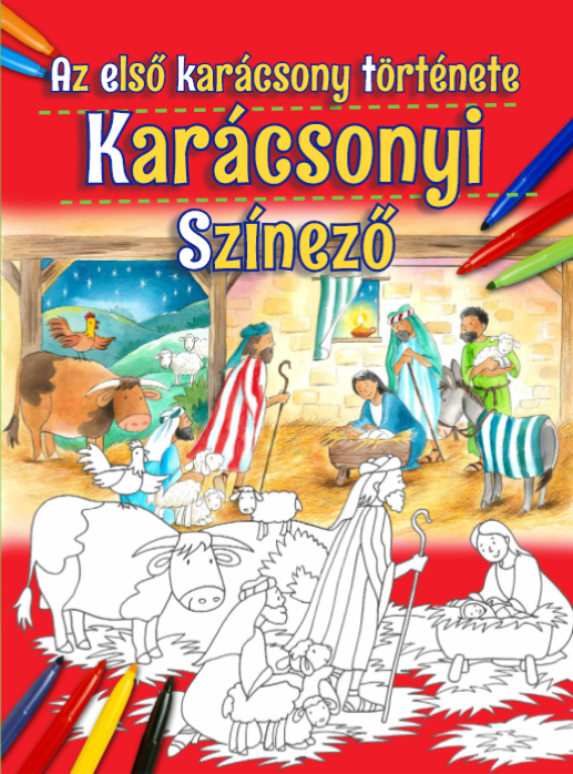 Karácsonyi színező – Az első karácsony története