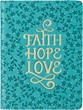 Exkluzív műbőr napló Faith Hope Love