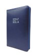 Biblia Károli közepes sötétkék regiszteres cipzáras