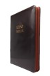 Biblia Károli nagy sötétbarna cipzáras