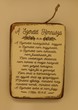 Falitábla A szeretet himnusza