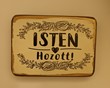 Falitábla Isten hozott!