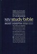 Angol Biblia New International Version Study Bible, Hardback, Navy