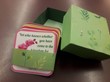 Kézműves igekártyás doboz nőknek zöld angol igékkel