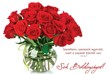 Képeslap-csomag Sok boldogságot! Piros rózsacsokor